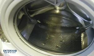 علت جمع شدن آب در ماشین لباسشویی