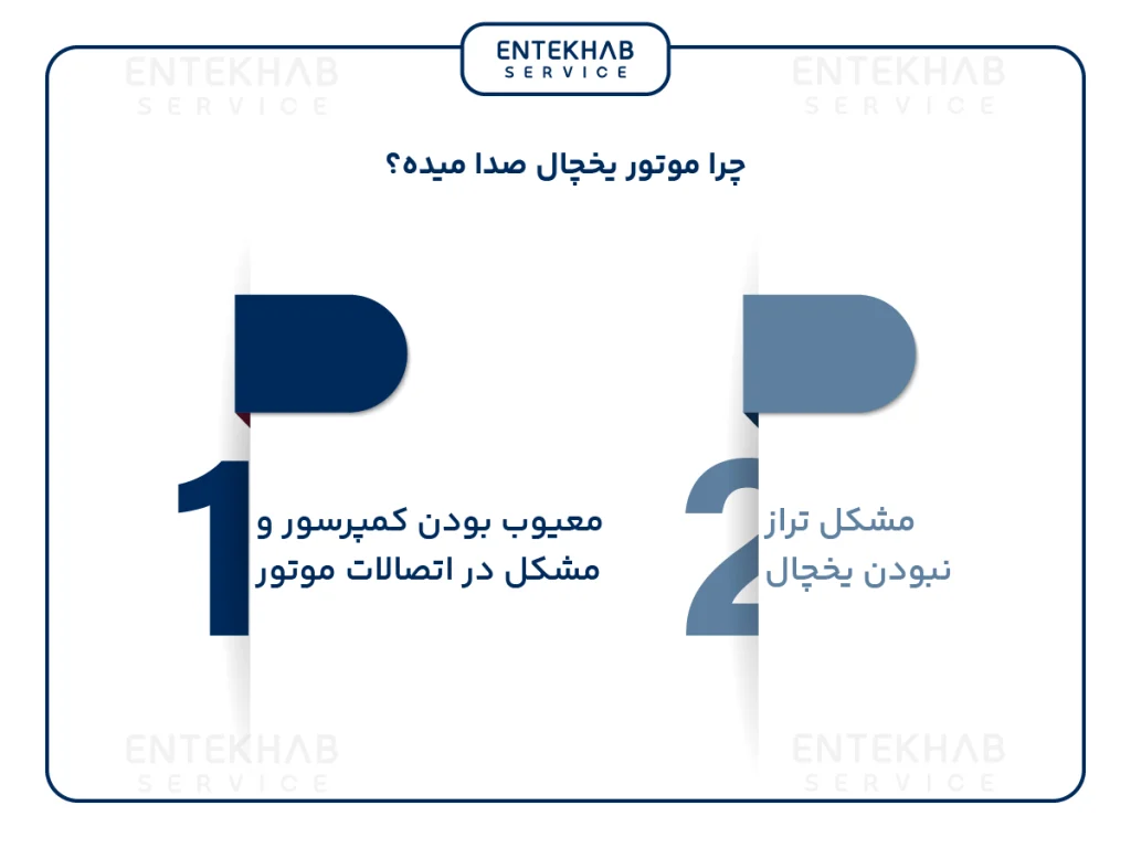 چرا موتور یخچال صدا می دهد