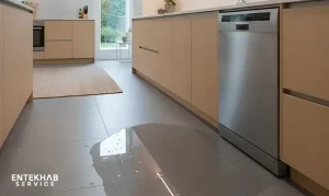 نشت آب زیر ماشین ظرفشویی