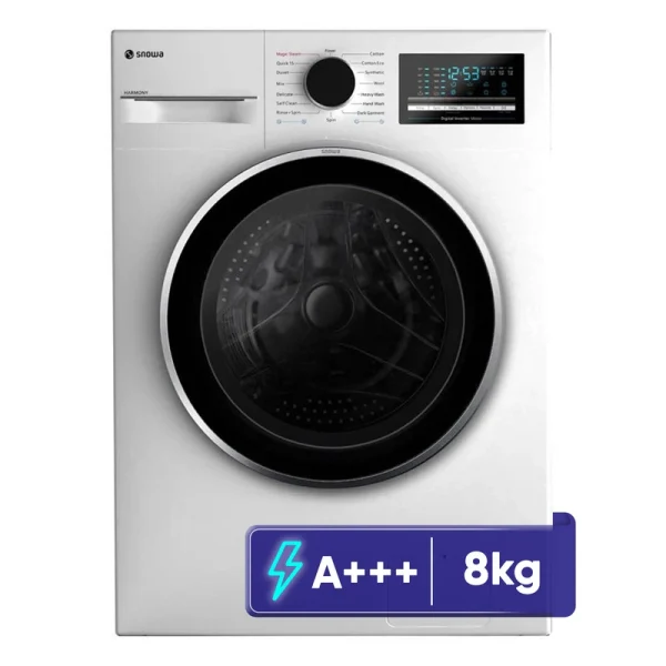 ماشین لباسشویی 8 کیلوگرم اتوماتیک اسنوا مدل SWM-B80